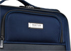 Rugged Roamer Luggage Collection Lightweight Softside Expandable 8-Wheel Spinner Travel Suitcase Bag, Navy, 28-inch Check Only