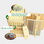 wooden beehive box with 7pcs auto honey frames comb beekeeping honey keeper for beekeepers starter kit tool,7 beehives