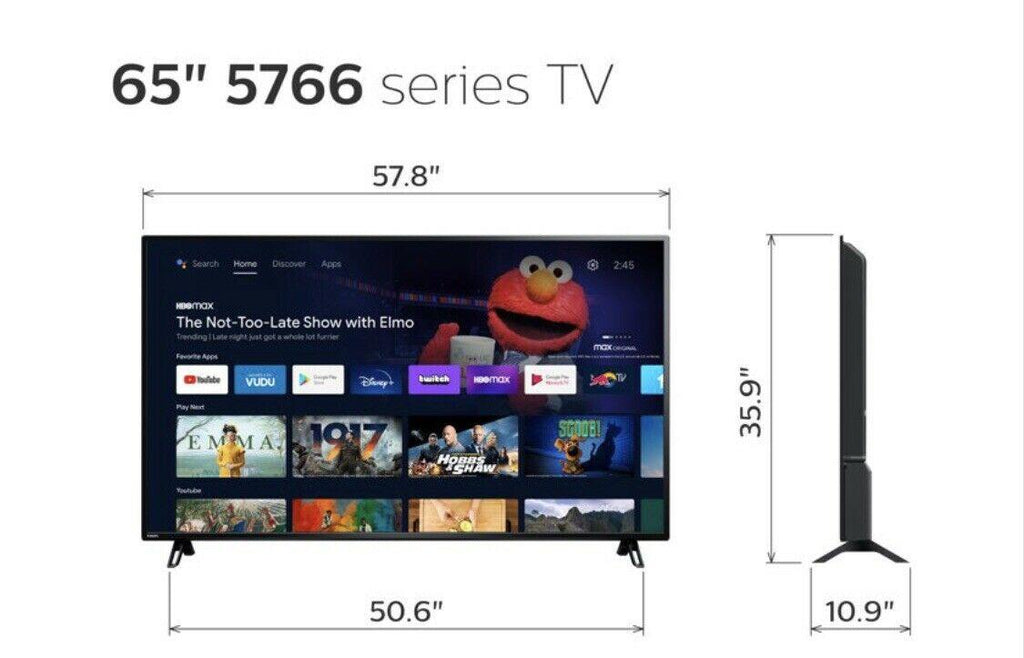 philips 65" class 4k ultra hd android smart led tv with google assistant