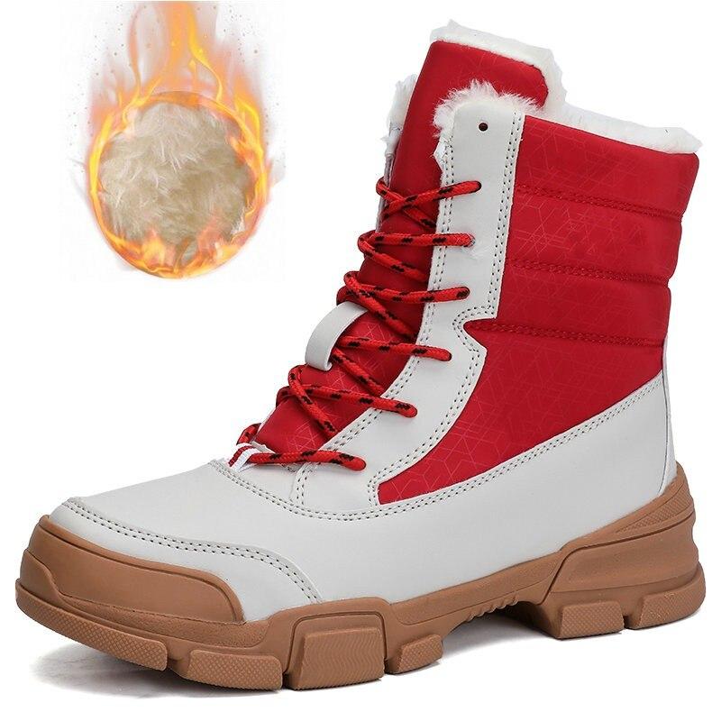 2021 Women Winter Snow Boots Waterproof Fur Ankle Boot