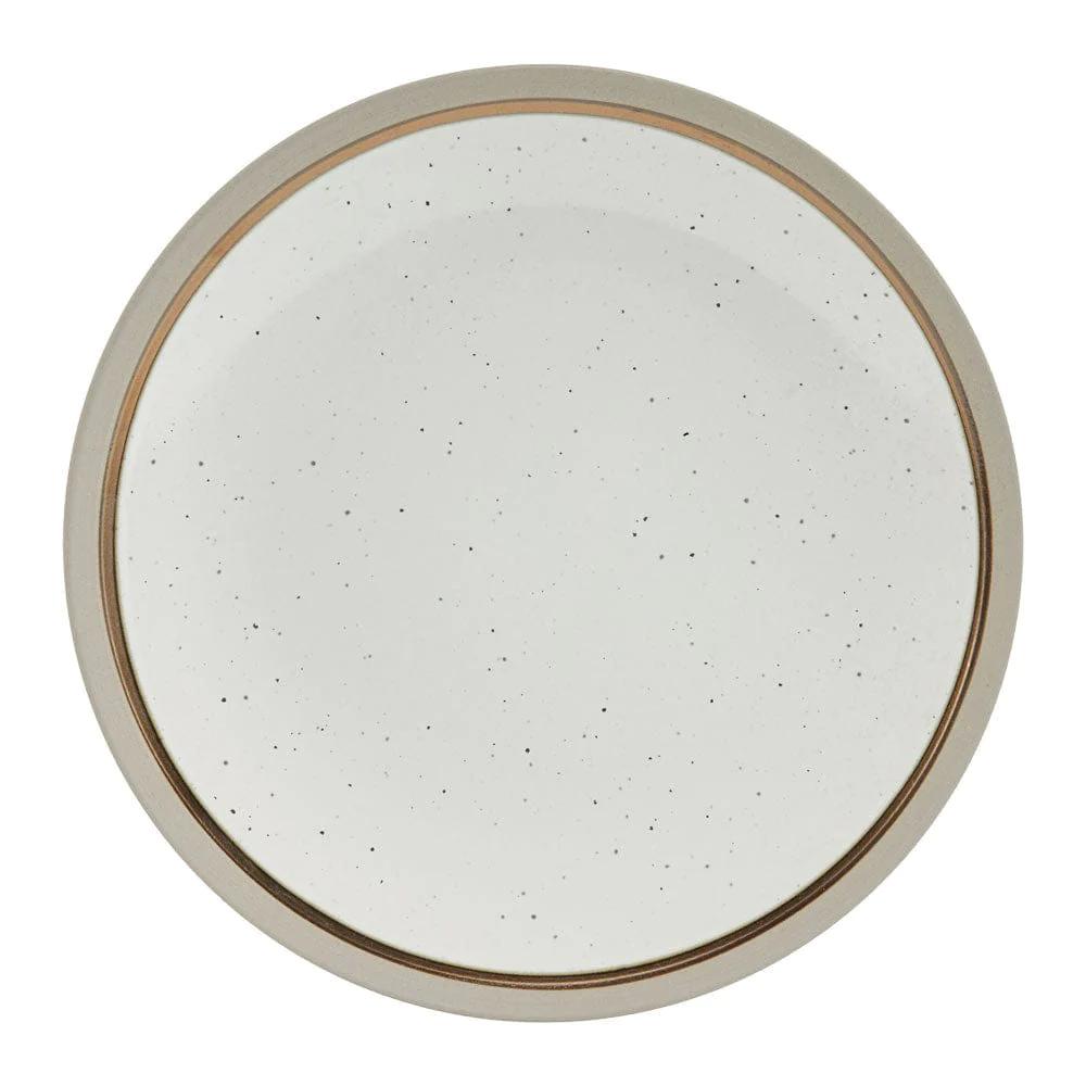 Ezra Taupe 16 Piece Dinnerware Set, Service for 4