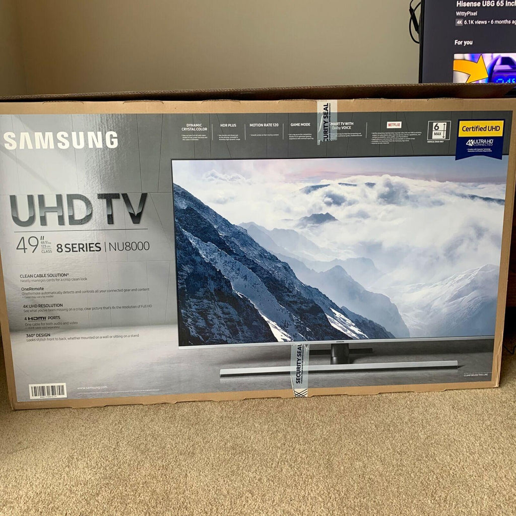 samsung premium smart 4k 49" screen tv