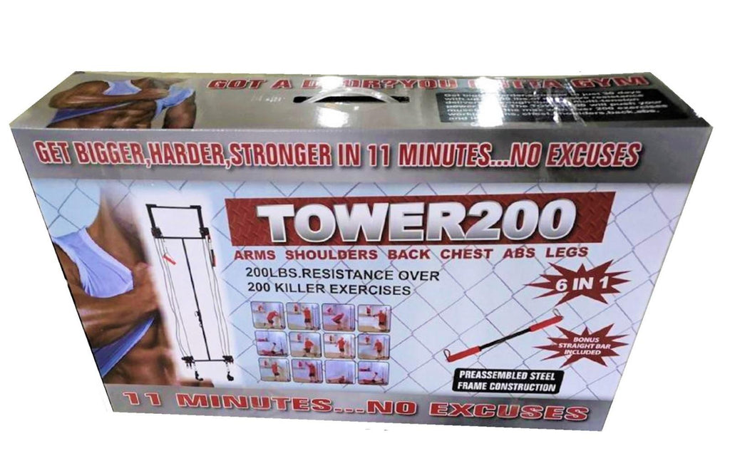 Tower 200 Complete Door Gym Full Body Workouts Fitness Exercise Home Gym