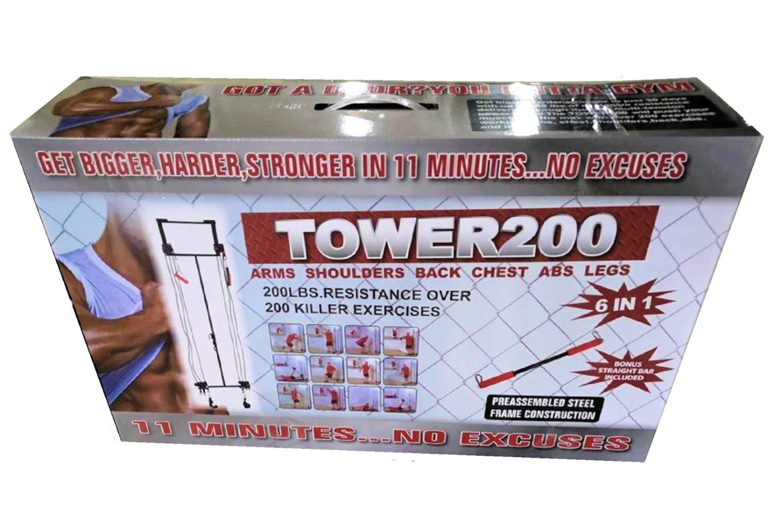 Tower 200 Complete Door Gym Full Body Workouts Fitness Exercise Home Gym