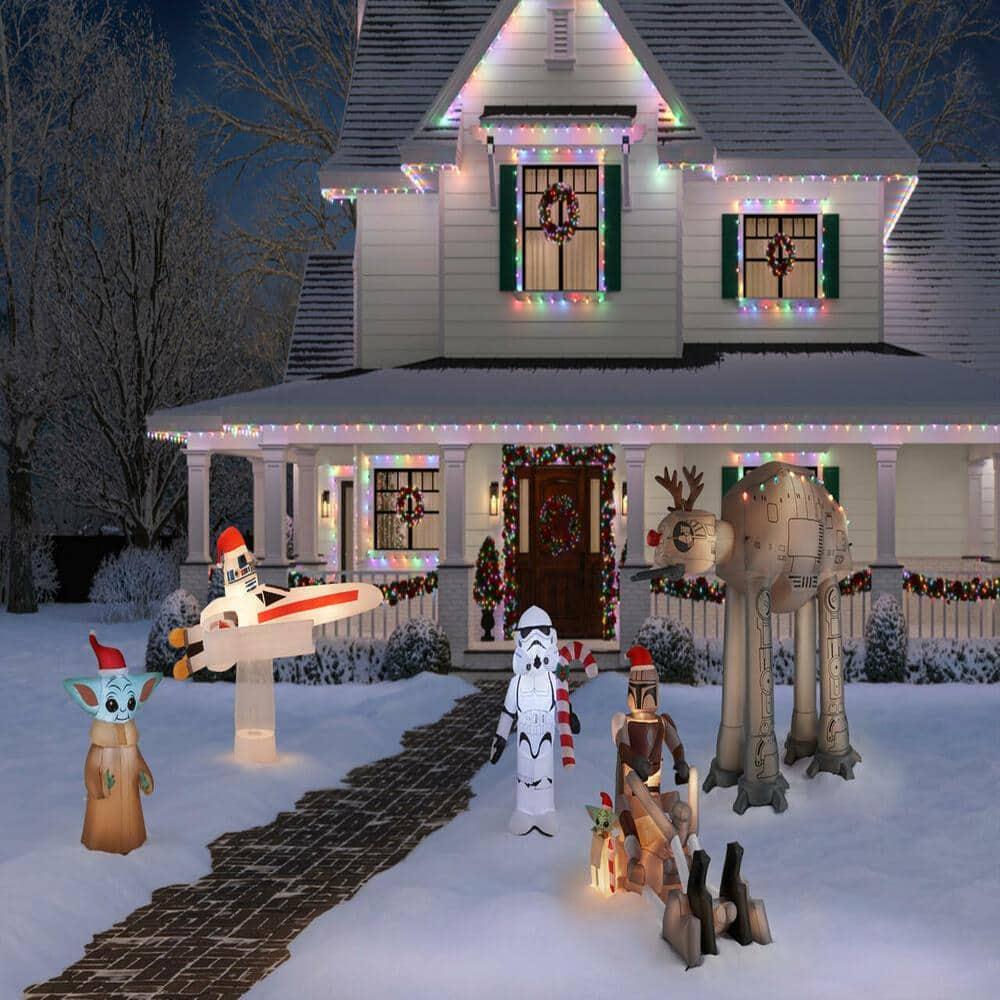 8.5 ft At-At Reindeer With Lights Holiday Inflatable