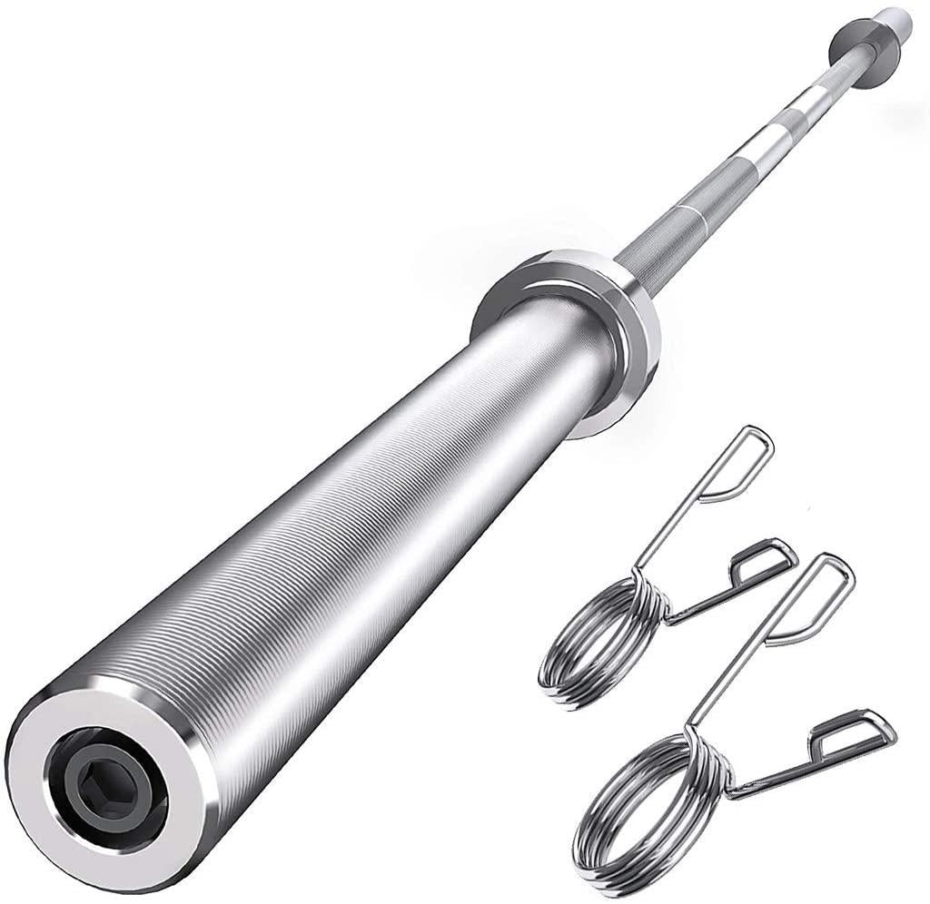 Yoleo Olympic Barbell Bar 7-Foot for 1000-lbs Capacity Available for Weightlifting, Powerlifting and Gym Home Exercises Suitable for 2" Olympic Plates