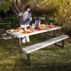57 in. x 72 in. W-Frame Folding Picnic Table