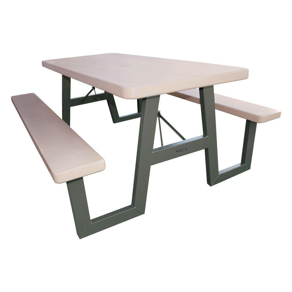 57 in. x 72 in. W-Frame Folding Picnic Table