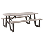 57 in. x 72 in. W-Frame Folding Picnic Table