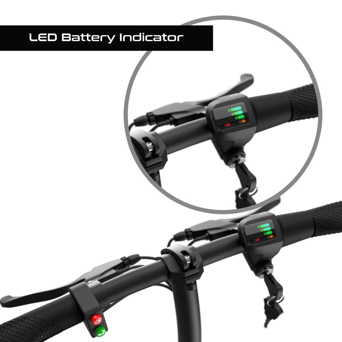 GlareWheel EB-NTEC1 Green Commuting Electric Bike/Scooter