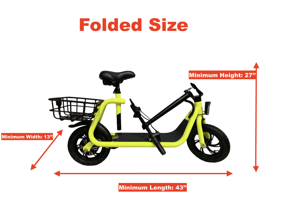 GlareWheel EB-NTEC1 Green Commuting Electric Bike/Scooter