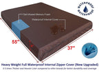 Dogbed4less Premium Orthopedic Memory Foam Dog Bed | Waterproof Liner, Washable Durable Canvas Cover and Bonus 2nd External Case, 7 Sizes