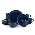 Hunter Blue 16 Piece Dinnerware Set, Service for 4