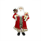 36" Red and White Standing Santa Claus Christmas Figurine