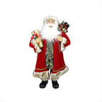36" Red and White Standing Santa Claus Christmas Figurine