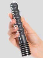 ElectraStim Bi-Polar Electrosex Wave Metal Dildo 7 Inch , Silver
