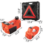 12V Electric Hydraulic Floor Jack 5Ton Car Jack Lift Impact Wrench Tire Tool Kit