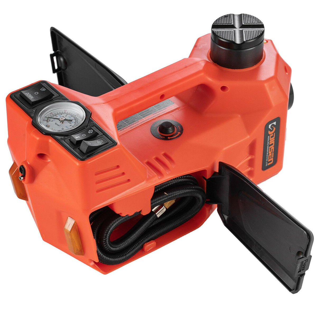 12V Electric Hydraulic Floor Jack 5Ton Car Jack Lift Impact Wrench Tire Tool Kit