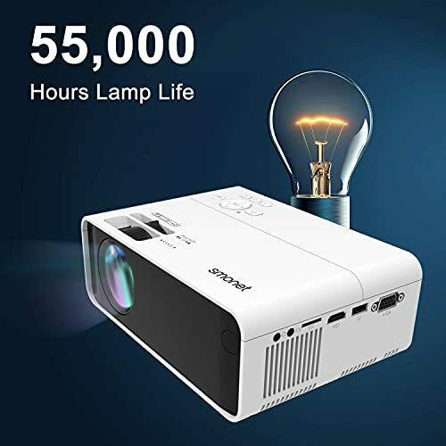 movie projector, smoent 1080p hd projector 7500l home projector video tv