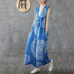 BABAKUD Chinese Style Loose  Casual Summer Cotton Linen Jumpsuit