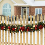 9 ft. Vienna Waltz Decorated Artificial Christmas Garland with LED Lights