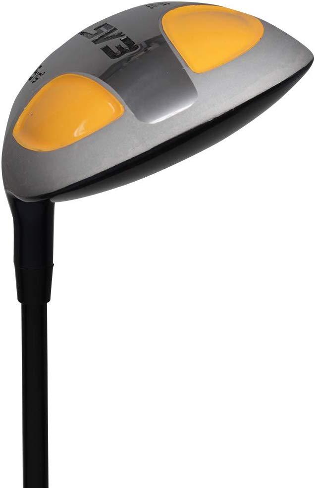 Left Handed - XL Big &amp; Tall Men's (+2" Longer Than Standard Length) SV3 Yellow Square Fairway 3 5 7 Set Golf Clubs, Ultra Forgiving X Stiff Flex Graphite Shaft