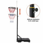 Homitt Portable and Removable Youth Basketball Stand,For Indoor and Outdoor Basketball Stand,Maximum 7# Ball