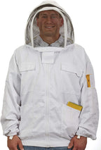 little giant deluxe beekeeping jacket protective bee suit jacket with hood (medium) (item no. jktm)