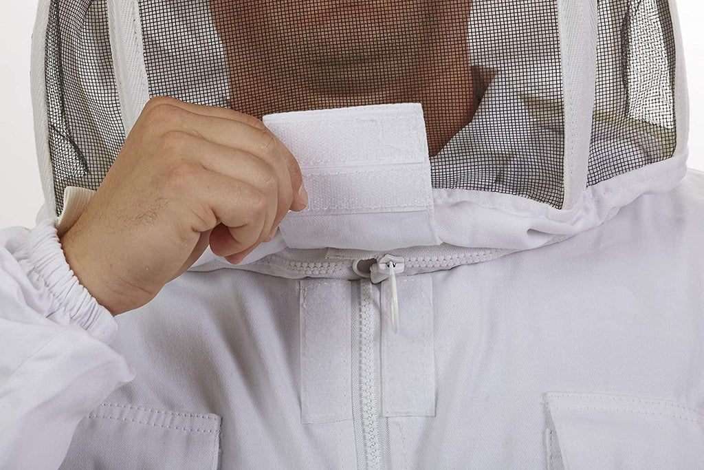 little giant deluxe beekeeping jacket protective bee suit jacket with hood (xl) (item no. jktxl)