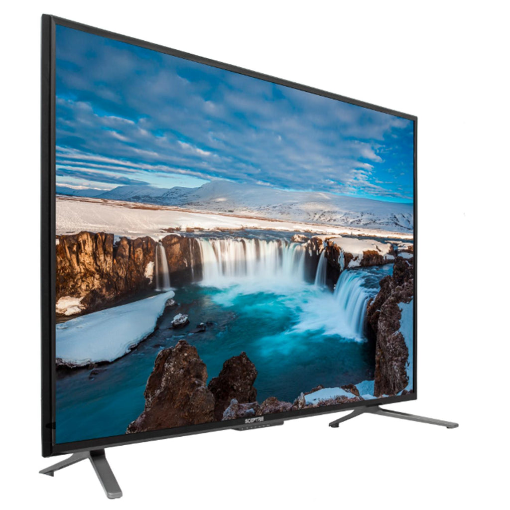 55-inch 4k black ultra hd led 2160p resolution tv hdr room surround sound mode