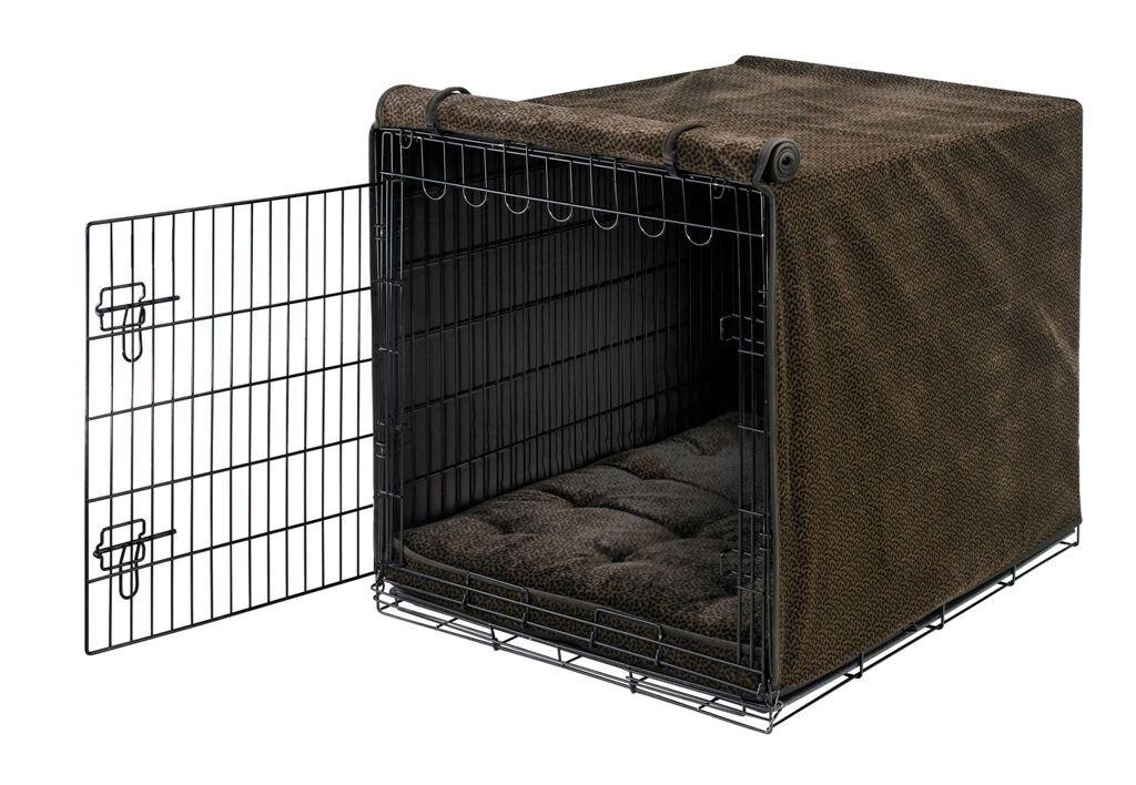 Bowsers Lux Crate Cover - Chocolate Bones - X-Large