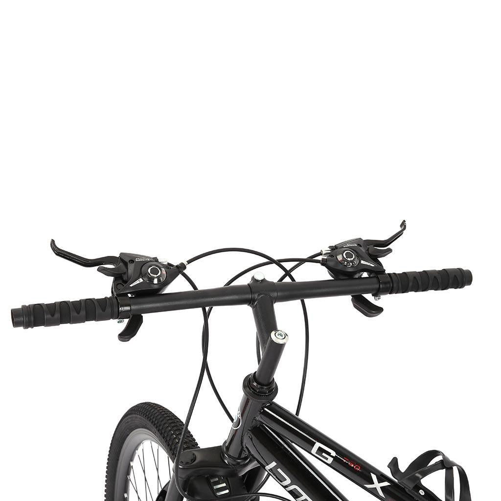 VANLOFE Mountain Bike for Men with 26 Inch Wheels 21-Speed Full Suspension MTB, Black