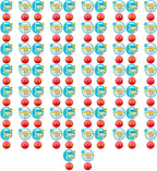 JW iSqueak Rubber Ball Pet Toy, Small, 36 Pack