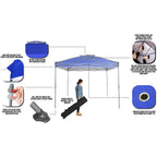 NS-100 10 ft. x 10 ft. Blue Instant Canopy Pop Up Tent