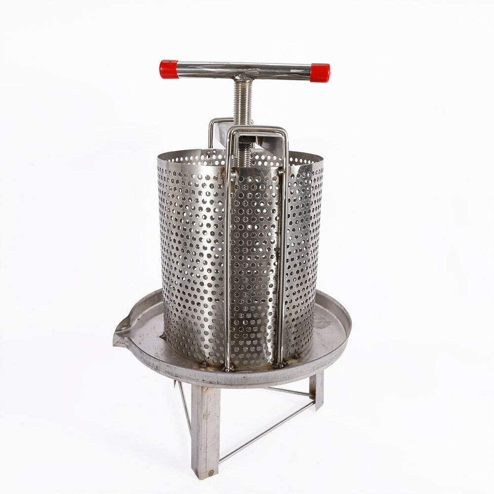 ranzhix honey press presser stainless steel bee honey press extractor wax press manual beeswax presser beekeeping pressure machine for home, wine shop, restaurant, bee field