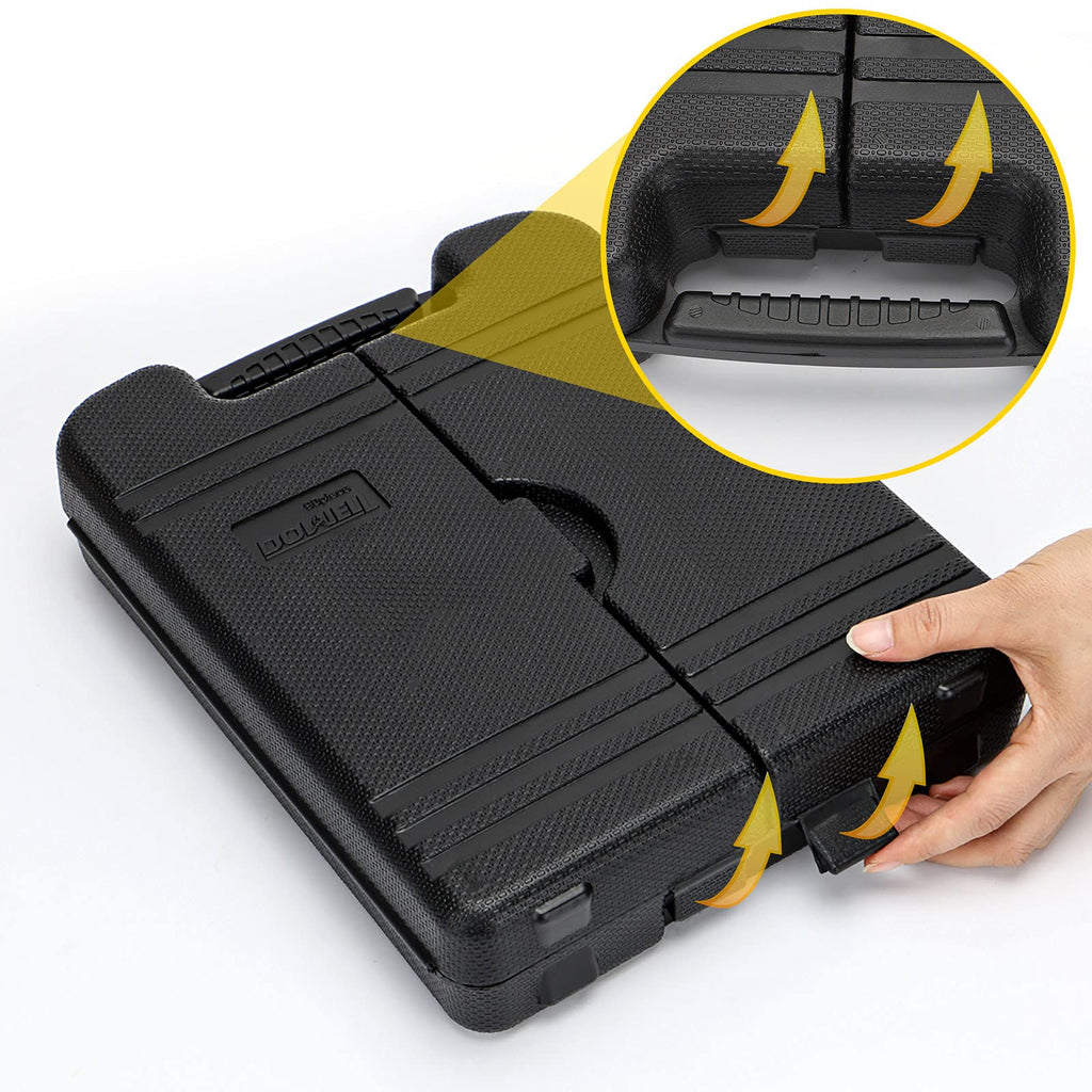 90 Piece Tool Set Home Repair Hand Tool Kit with Wrench Sets Plastic Tool Box StoraCase