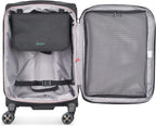 Helium DLX Softside Expandable Luggage with Spinner Wheels, Black, Carry on 20 Inch