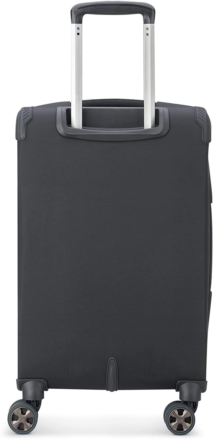 Helium DLX Softside Expandable Luggage with Spinner Wheels, Black, Carry on 20 Inch