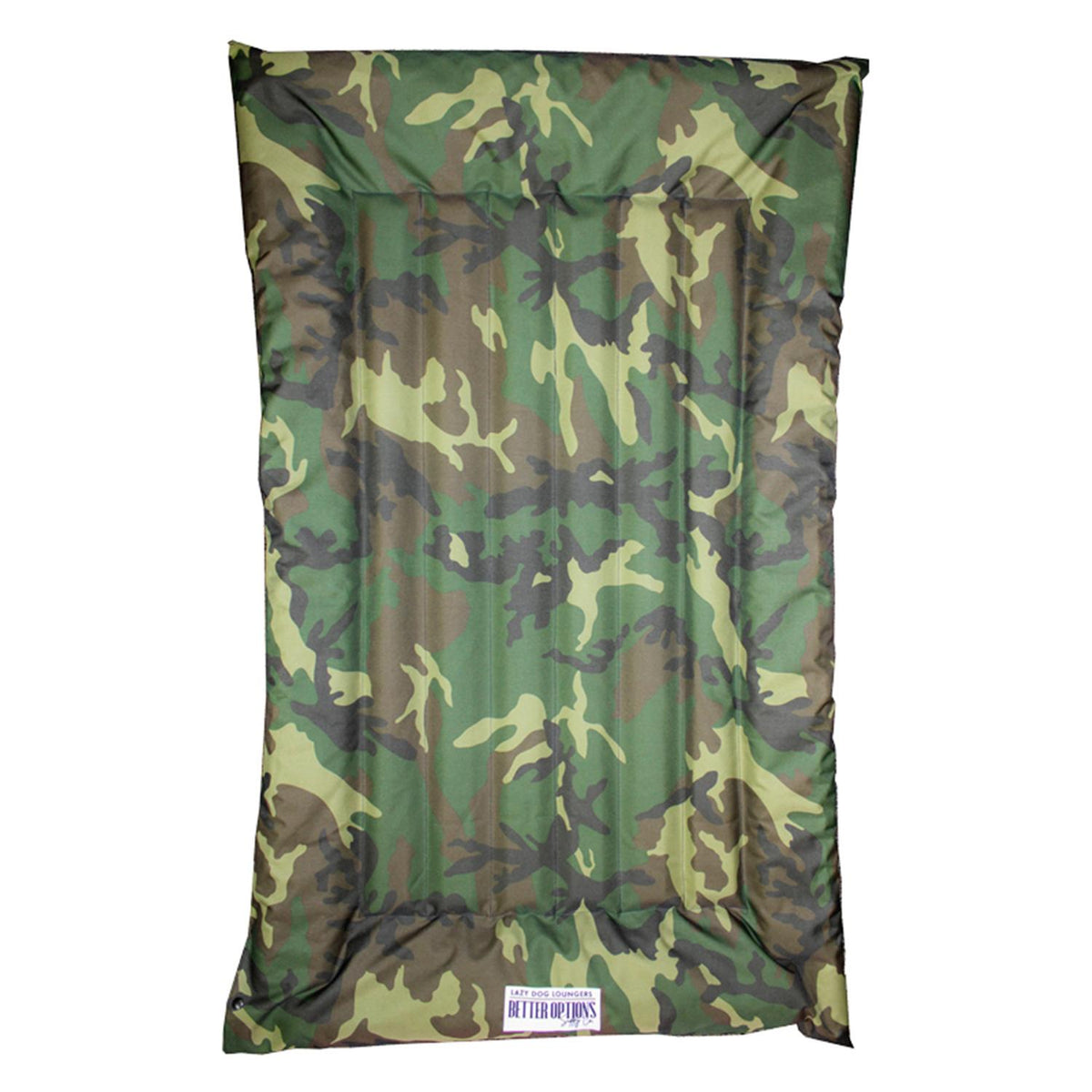 The Better Options Company Camouflage Lazy Dog Pool Lounger and Lake Raft Float River Swim Mat for Dogs Up to 110 Pounds, Large