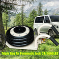 3 Ton Three Bags Pneumatic Jack Heavy Duty Air Jack Lifting Compressed USA
