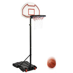 Liftable basketball stand, thicker ring, adjustable 1.6-2.1m, backboard size: 75x45cm, base size: 77x48x14cm