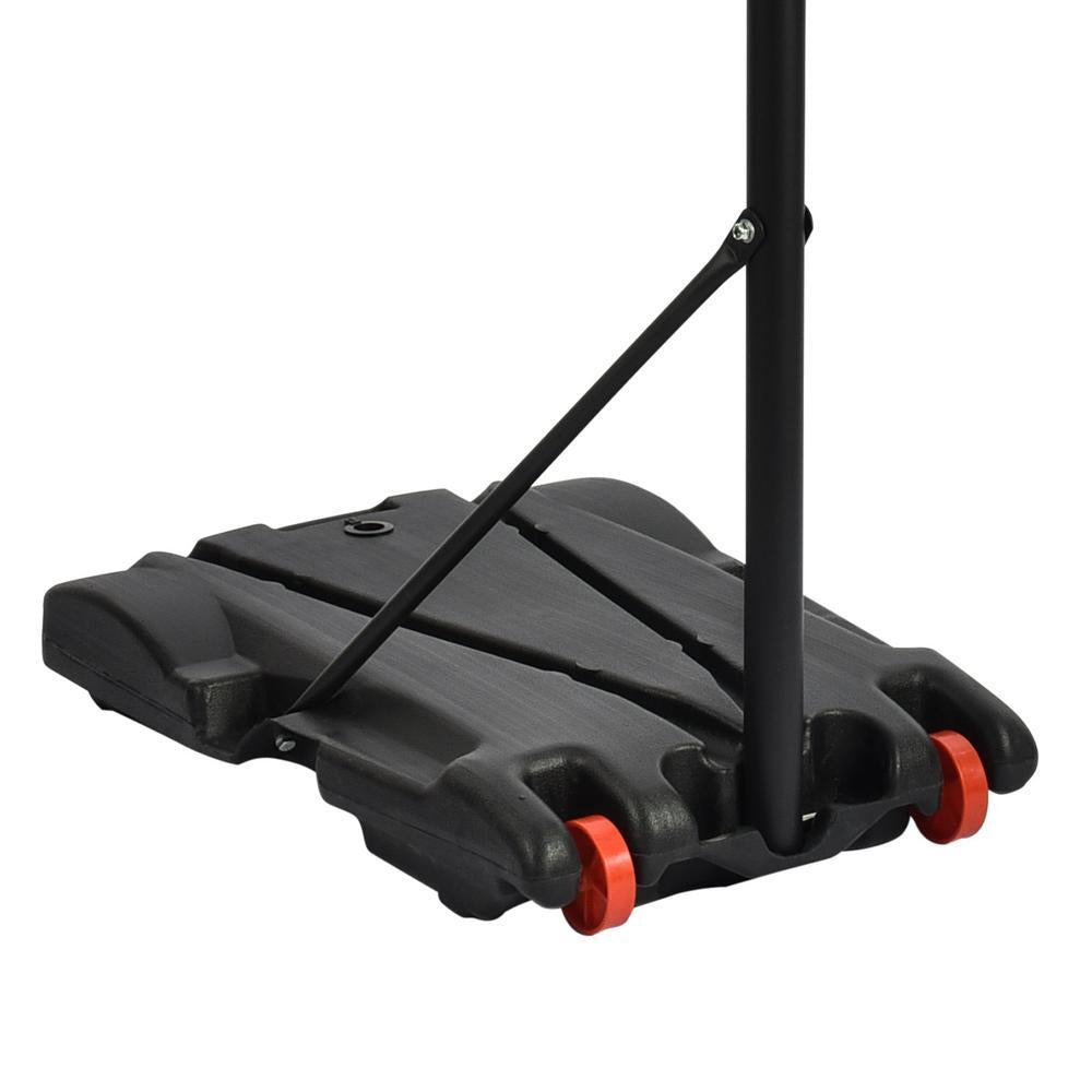 Liftable basketball stand, thicker ring, adjustable 1.6-2.1m, backboard size: 75x45cm, base size: 77x48x14cm