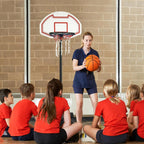 Liftable basketball stand, thicker ring, adjustable 1.6-2.1m, backboard size: 75x45cm, base size: 77x48x14cm