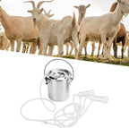 haox 3 l electric milking machine for goat cow, goat milking machine kit, automatic portable livestock milking equipment for farm household (100-240v)