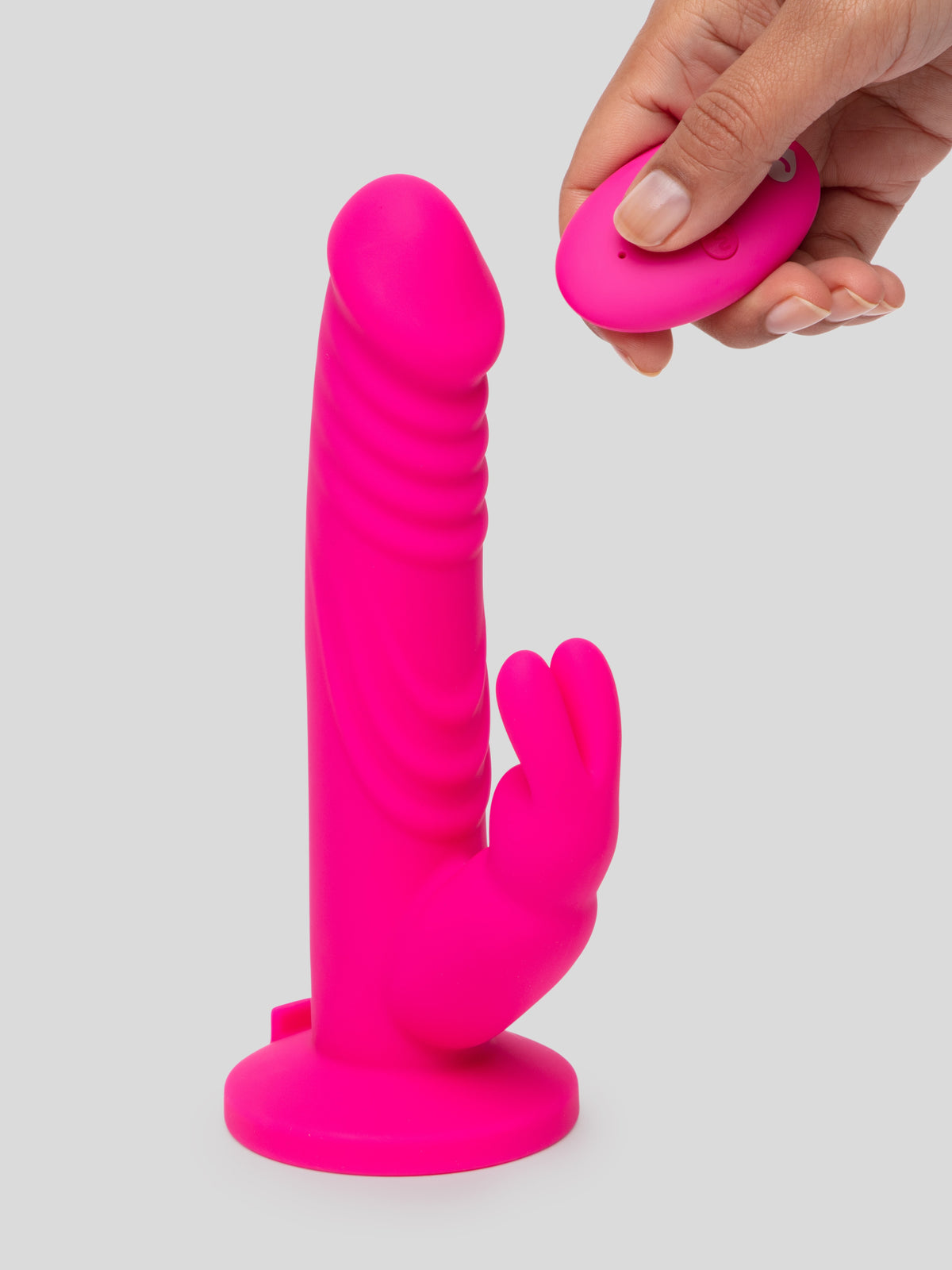 Lovehoney Hop Star Remote Control Suction-Cup Rabbit Vibrator, Pink