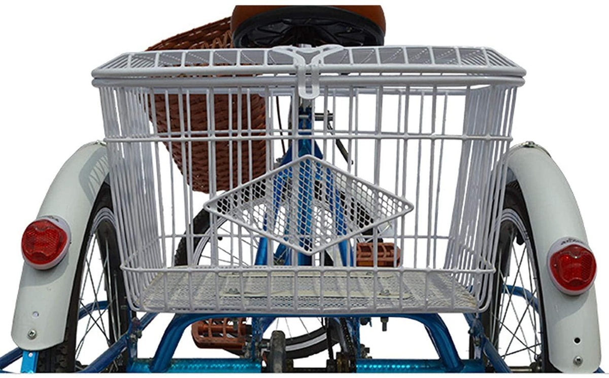 Gmlmes Adult Tricycles 3 Wheel Single Speed Trikes, Adult Trikes 3 Wheeled Bike with Basket for Seniors, Women, Men