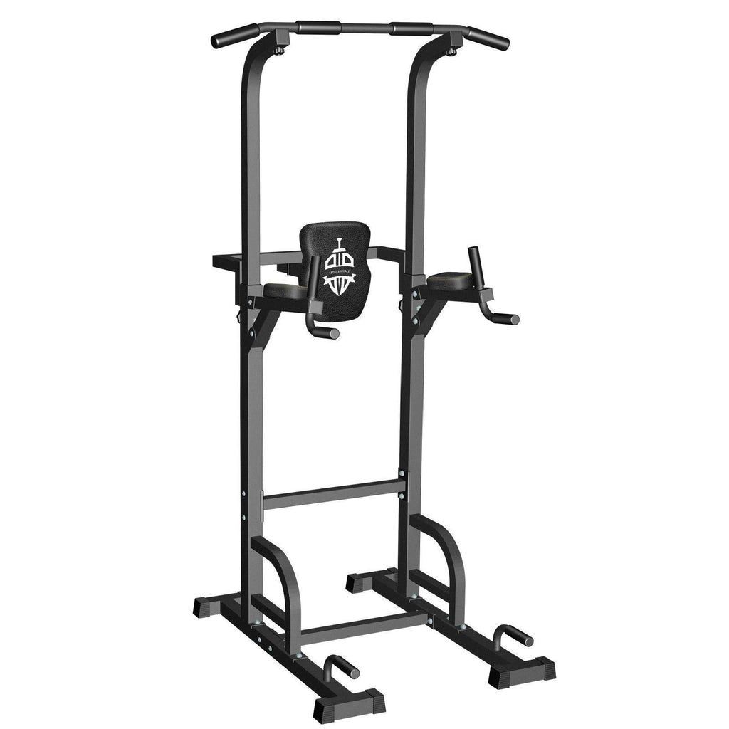Sportsroyals Power Tower Dip Station Pull Up Bar for Home Gym Strength Training Workout Equipment, 400LBS.