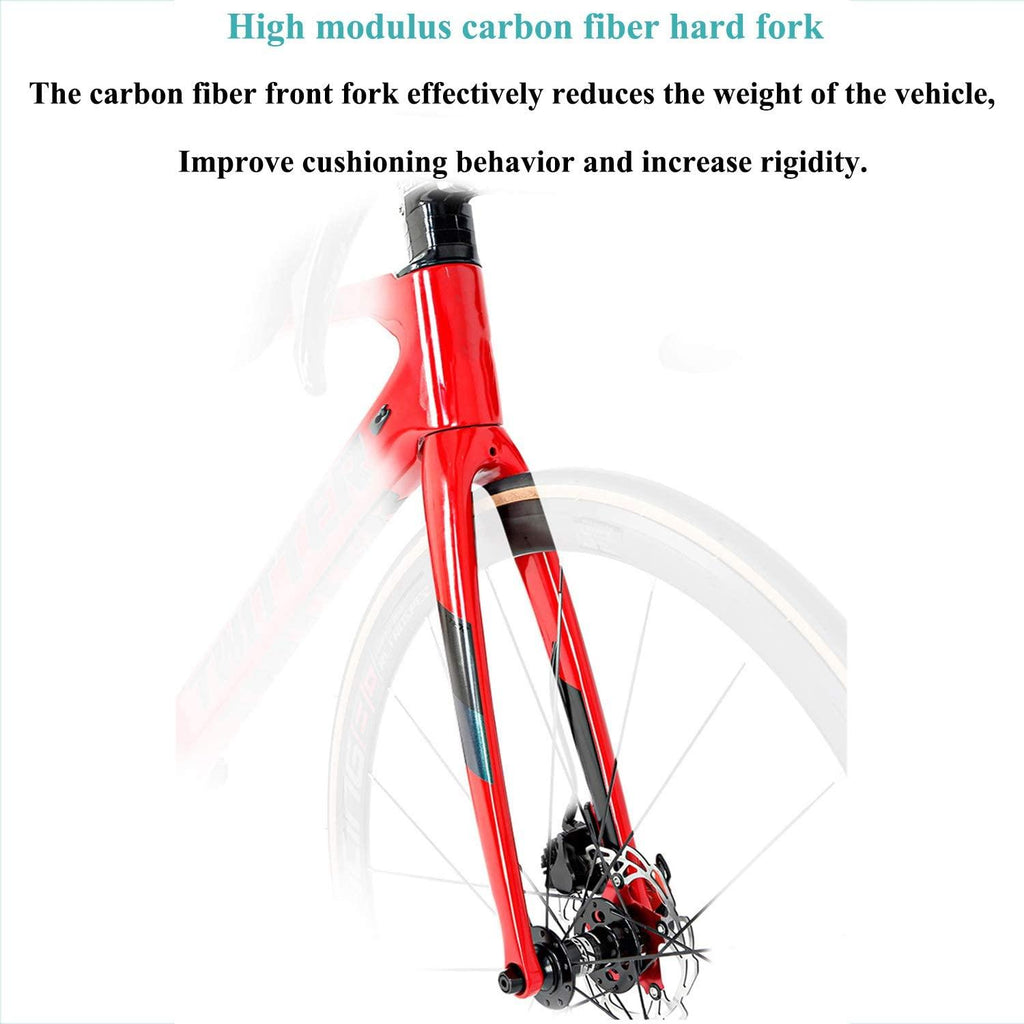 YINHAI Road Bike 700C Carbon Fiber Frame,  105/R7000 22-Speed Derailleur System Ultralight Road Racing