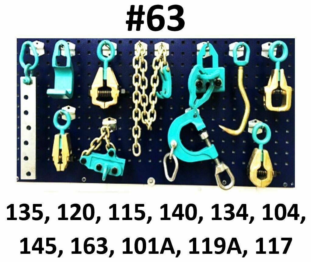 SET#63 - 11 PIECE AUTO BODY FRAME MACHINE HEAVY DUTY PULLING TOOLS AND CLAMPS