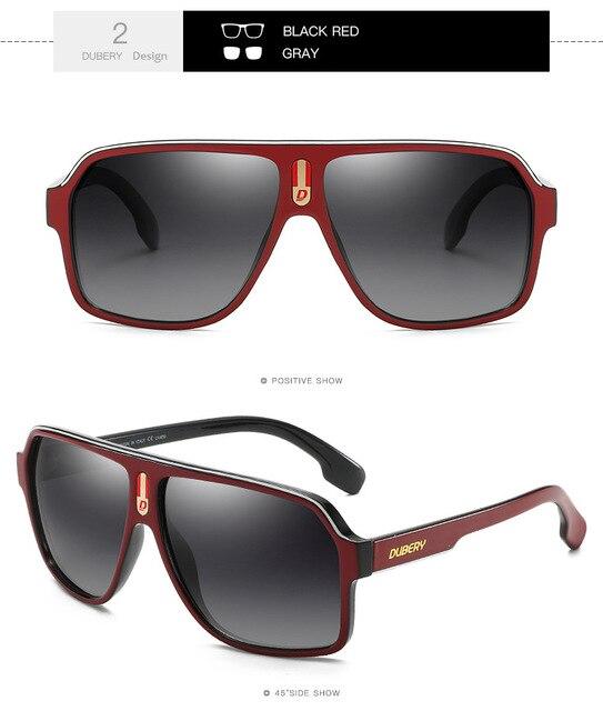 Brand Design Men Square Driving Black Goggles Oculos